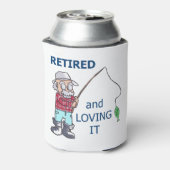 Gepensioneerd en liefhebbend blikjeskoeler (Blikje Achterkant)