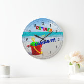 Gepensioneerd en liefhebbend - in het strand grote klok (Huis)