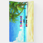 Gepensioneerd en liefhebbend...kleurrijk ontwerp, spandoek (Verticaal)