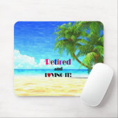 Gepensioneerd en liefhebbend muismat (Met muis)