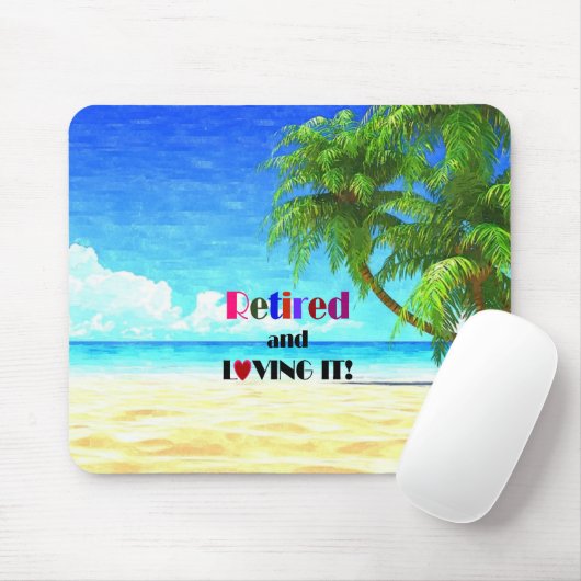 Gepensioneerd en liefhebbend muismat (Met muis)