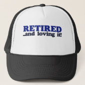 Gepensioneerd en liefhebbend trucker pet (Voorkant)