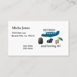 Gepensioneerd en liefhebbend Vakantie Contactkaartje