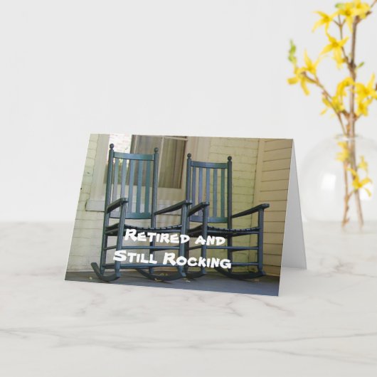 Gepensioneerd en nog steeds Rocking, Kaart (Gele Bloem)