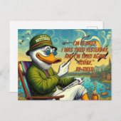 Gepensioneerd en ontspannen briefkaart (Voorkant / Achterkant)