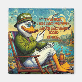 Gepensioneerd en ontspannen magneet