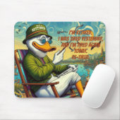 Gepensioneerd en ontspannen muismat (Met muis)