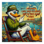 Gepensioneerd en ontspannen perfect poster (Voorkant)