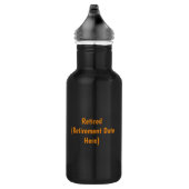 Gepensioneerd en ontspannen waterfles  (Rechts)