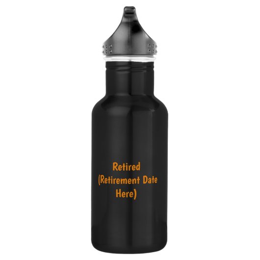 Gepensioneerd en ontspannen waterfles  (Rechts)