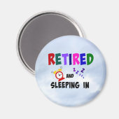 Gepensioneerd en Slapen Magneet (Voorkant / Achterkant)