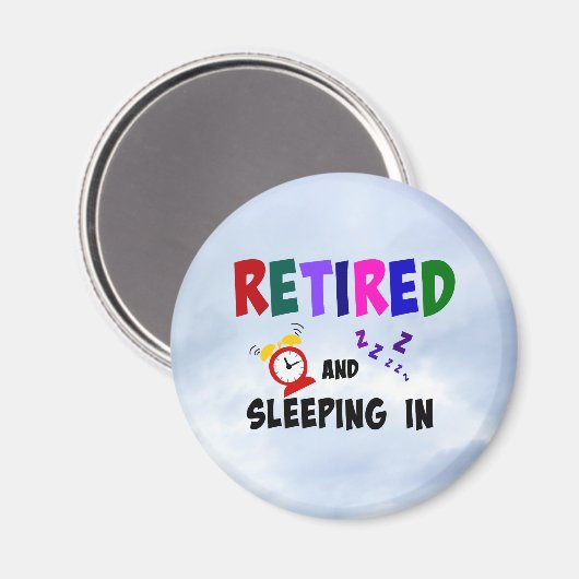 Gepensioneerd en Slapen Magneet (Voorkant / Achterkant)
