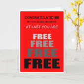 Gepensioneerd en vrij kaart (Gele Bloem)