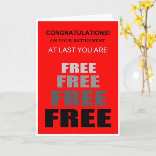 Gepensioneerd en vrij kaart (Gele Bloem)