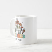 Gepensioneerd EST 2024 Grappig pensioenfeest voor  Koffiemok (Voorkant links)