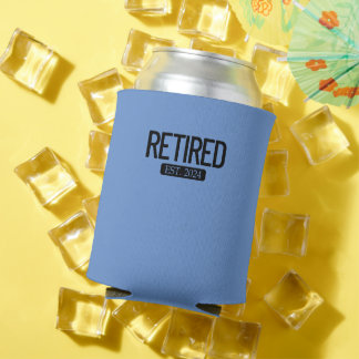 Gepensioneerd Est. 2024 Werk Pensioen Grappig pens Blikjeskoeler