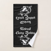 Gepensioneerd gaan Gevist Bad Handdoek (Handdoek)