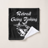 Gepensioneerd gaan Gevist Bad Handdoek (Wasdoekje)