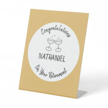 Gepensioneerd gefeliciteerd gepersonaliseerd feest