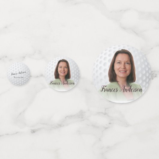 Gepensioneerd Golfspeler Echtpaar Moeder Vader 2 A Confetti (Achterkanten)