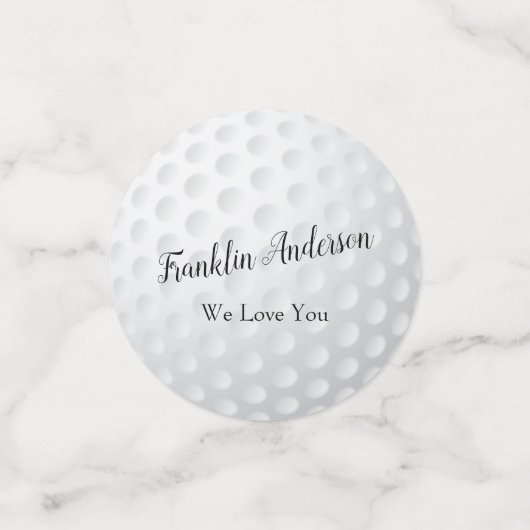 Gepensioneerd Golfspeler Echtpaar Moeder Vader 2 A Confetti (Kleine voorkant)