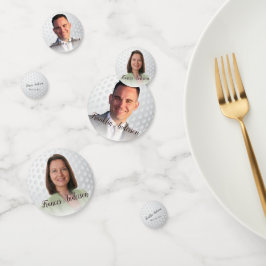 Gepensioneerd Golfspeler Echtpaar Moeder Vader 2 A Confetti