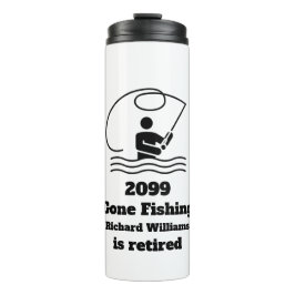 Gepensioneerd Gone Gevist Visser Pensioen Gift Thermosbeker
