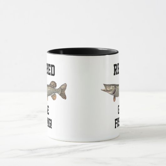 Gepensioneerd Gone Vist Northern Pike Sports Mok (Midden)