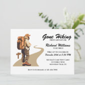 Gepensioneerd Gone Wandelen Volgende Avontuur Pens Kaart (Staand voorkant)