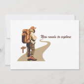 Gepensioneerd Gone Wandelen Volgende Avontuur Pens Kaart (Achterkant)