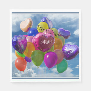 Gepensioneerd - gratis te vliegen servetten