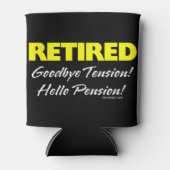 Gepensioneerd Hellow Pensioen (donker) Blikjeskoeler (Voorkant)