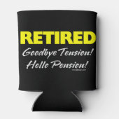 Gepensioneerd Hellow Pensioen (donker) Blikjeskoeler (Achterkant)