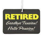 Gepensioneerd Hellow Pensioen (donker) Luchtverfrisser (Achterkant)