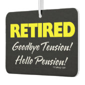 Gepensioneerd Hellow Pensioen (donker) Luchtverfrisser (Links)