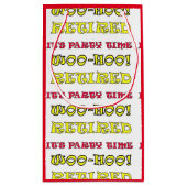 Gepensioneerd Het is tijd voor feestdagen Klein Cadeauzakje (Achterkant)