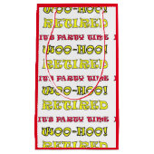 Gepensioneerd Het is tijd voor feestdagen Klein Cadeauzakje (Voorkant)