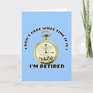 Gepensioneerd horloge kaart