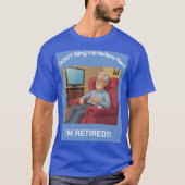 Gepensioneerd Humor, Senior Man T-shirt (Voorkant)