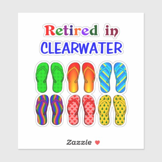 Gepensioneerd in Clearwater, Sticker (Vel)