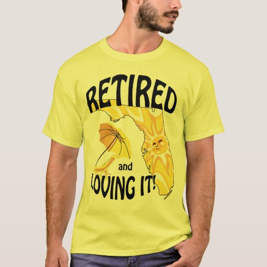 Gepensioneerd in Sunny Florida T-shirt (Voorkant)