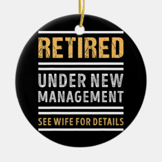 Gepensioneerd in verband met de nieuwe managementf keramisch ornament