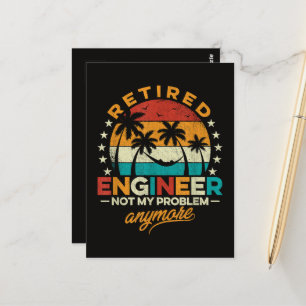 Gepensioneerd Ingenieur Niet Mijn Probleem Meer Briefkaart