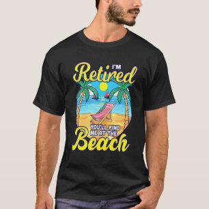 Gepensioneerd Je vindt me op de strand - Zonnestoe T-shirt