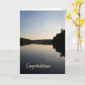 Gepensioneerd Kaart Lake bij zonsondergang (Gele Bloem)