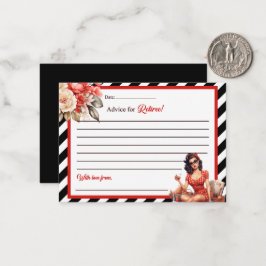 Gepensioneerd Legend Pinup Advies voor gepensionee Notitiekaartje
