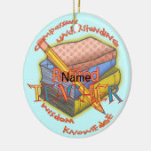 Gepensioneerd Leraar Motto rond ornament (Links)