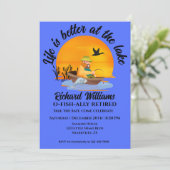 Gepensioneerd leven is beter bij de Lake Gevist Ca Kaart (Staand voorkant)