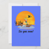 Gepensioneerd leven is beter bij de Lake Gevist Ca Kaart (Achterkant)