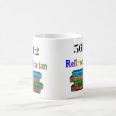 Gepensioneerd Librarian 569.0 (Dewey Decimal Syste Koffiemok (Center)